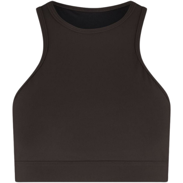 2026 Wallien Womens Bikini Top Racerfront Tie 102035001 - Coffee